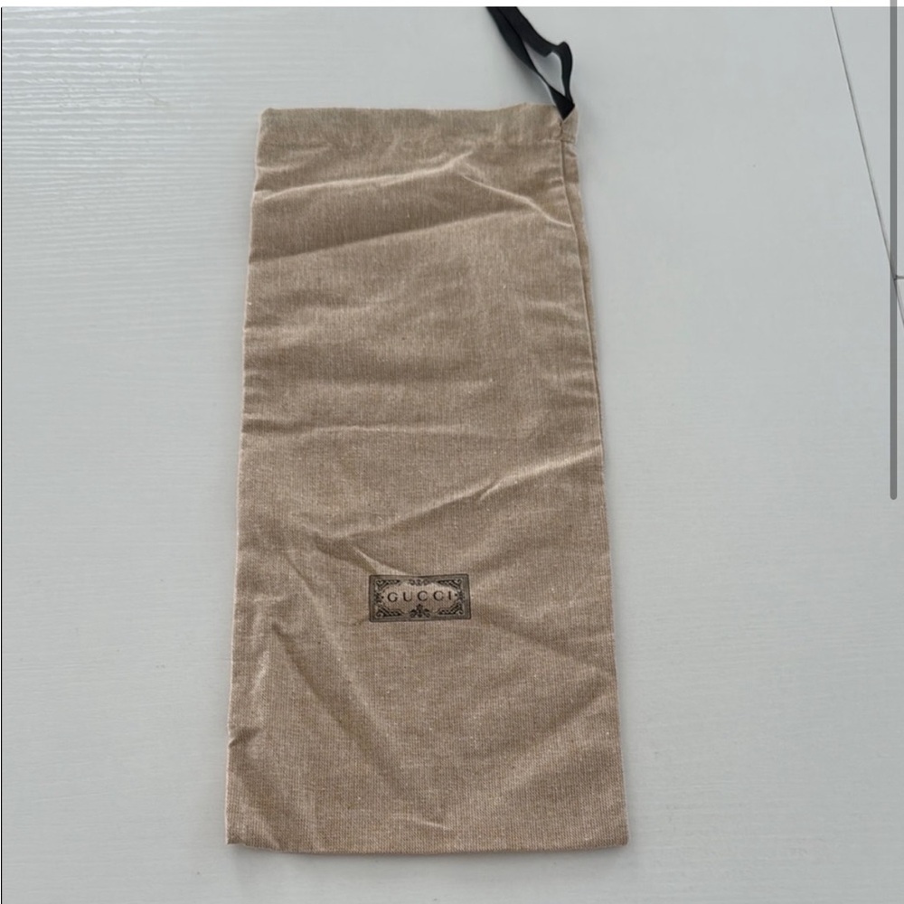 Gucci Dust Bag Monogram Beige Drawstring